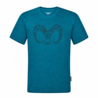 HRUTUR "RAM" short sleeve merino T-shirt khaki melange