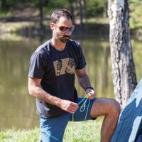 HRUTUR "RAM" short sleeve merino T-shirt grey melange