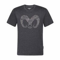 HRUTUR "RAM" short sleeve merino T-shirt khaki melange