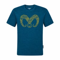HRUTUR "RAM" short sleeve merino T-shirt khaki melange
