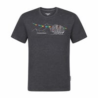 HRUTUR "YAK" men's merino t-shirt grey melange