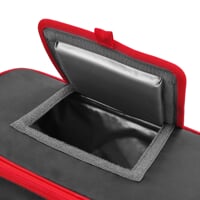 INSULATION BAG large black/red