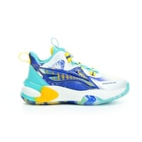 JUNIOR BASKETBALL children's sports shoes white/blue/petrol