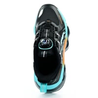 JUNIOR TRAINING children's sports shoes black/turquoise/orange