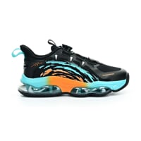 JUNIOR TRAINING children's sports shoes black/turquoise/orange