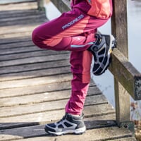 JUNIOR TREK MID WP dětské boty s membránou černá/sv.modrá/tm.modrá
