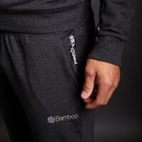 LUIGI men's bamboo sweatpants anthracite melange