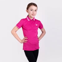 LUKANA GIRL girl's riding polo shirt pink