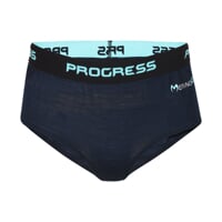 MA KLHZ 125 2-PACK sof women's panties with merino blackened blue - orange