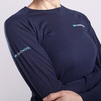 MA NDRZ 125 women's long-sleeved merino shirt blue