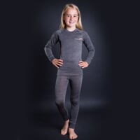  MB SDND kid's functional tights grey melange/petroleum