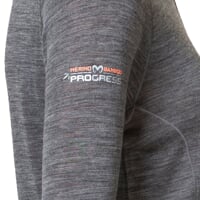 MB TRZZ ladie's functional long-sleeved T-shirt grey melange/apricot
