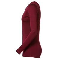 ORIGINAL women's merino T-shirt LS MERINO plum melange