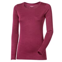 ORIGINAL LS MERINO women's  T-shirt  wine red melange