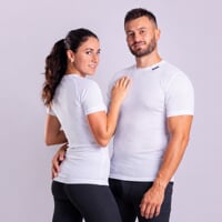 MS NKR mens baselayer short sleeve T-shirt white