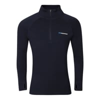 MT TRZ 250 men's merino zip neck T-shirt blackened blue