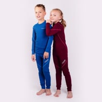 MW NDRD kids merino T-shirt blue melange