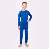 MW NDRD kids merino T-shirt blue melange