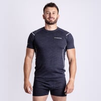MW NKR 170 mens merino short sleeve T-shirt black