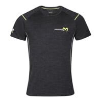 MW NKR mens merino short sleeve T-shirt black melange