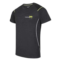 MW NKR mens merino short sleeve T-shirt black melange
