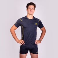 MW NKR mens merino short sleeve T-shirt grey melange