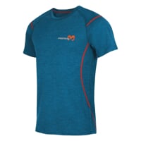 MW NKR mens merino short sleeve T-shirt petroleum melange