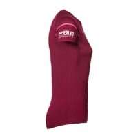 MW NKRZ 50OA womens merino short sleeve T-shirt plum melange