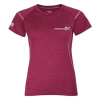 MW NKRZ 50OA womens merino short sleeve T-shirt wine red melange