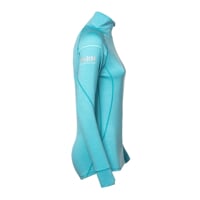 MW NRZZ mens zip neck merino T-shirt mint melange