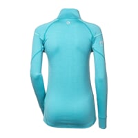 MW NRZZ mens zip neck merino T-shirt mint melange