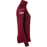 MW NRZZ mens zip neck merino T-shirt plum melange