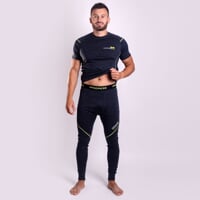 MW SDN mens merino long tights black melange