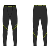 MW SDN mens merino long tights black melange