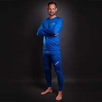 MW SDN mens merino long tights blue melange