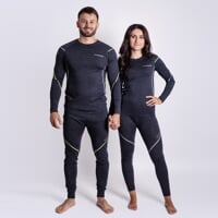 MW SDNZ 170 womens merino long tights black melange
