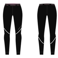 MW SDNZ womens merino long tights black melange