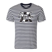 NAVIGATOR unisex bamboo T-shirt blue-white stripes