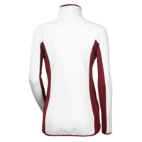 ODDA ladies full zip jacket white/wine red