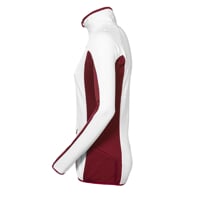 ODDA ladies full zip jacket white/wine red