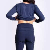 PROTREK LADY outdoor pants with merino blackened blue