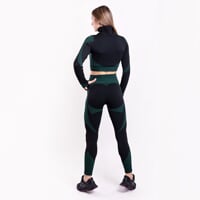 Set GEMA  CROP + GEMA LEGGINS black