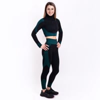 Set GEMA  CROP + GEMA LEGGINS black