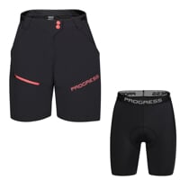 Set GENIA BIKE SHORTS + BASICA SHORTS black