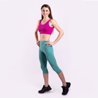 SILVIA 3Q women's leggings green