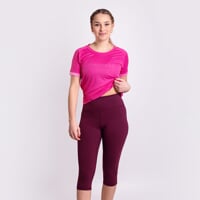 SILVIA 3Q women's leggings plum