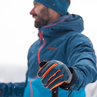SNOWSPORT GLOVES winter cross-country skiing gloves navy/curry