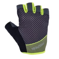 SOLAR MITTS fingerless cycling mittens olive/lime