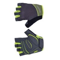 SOLAR MITTS fingerless cycling mittens olive/lime