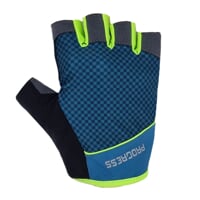 SOLAR MITTS fingerless cycling mittens petroleum/lime